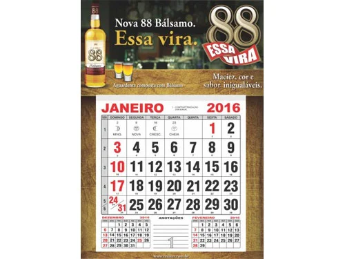 Folhinhas e Calendários em Santos